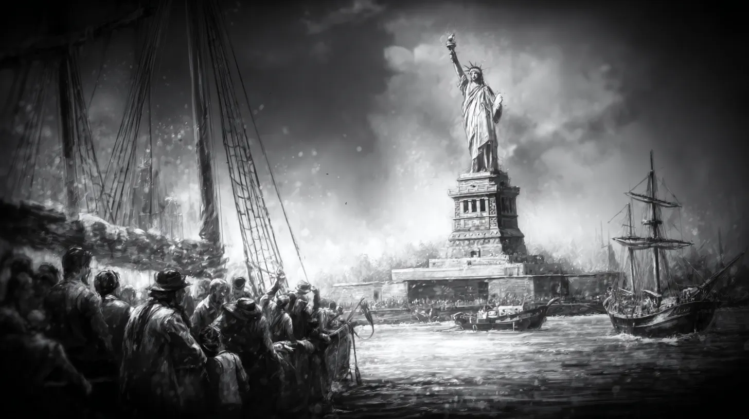 © History Oasis Statue Of Liberty Arrival