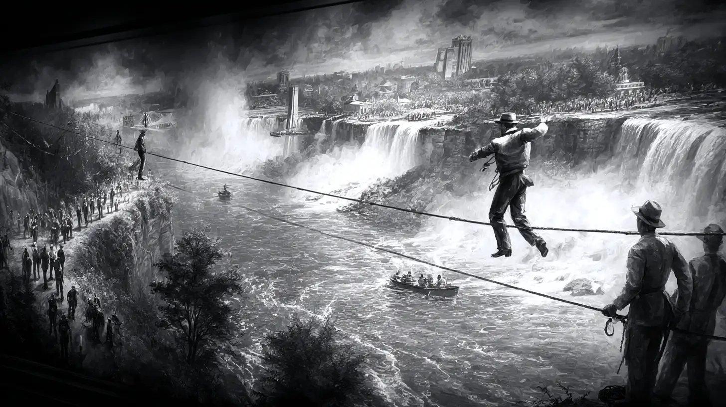 © History Oasis Niagara Falls Tightrope Crossing