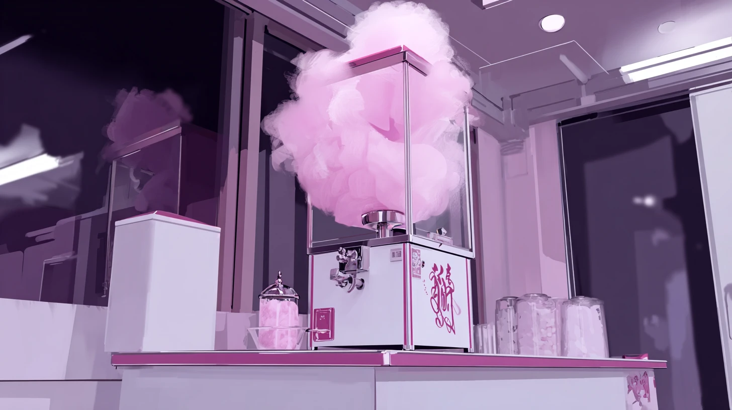 A Cotton Candy Machine