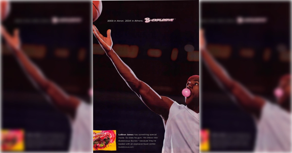 Lebron James Bubblicious Ad