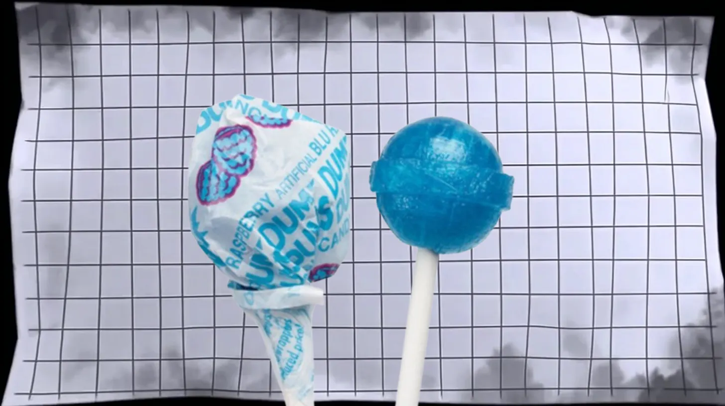 Dum Dums Blu Raspberry