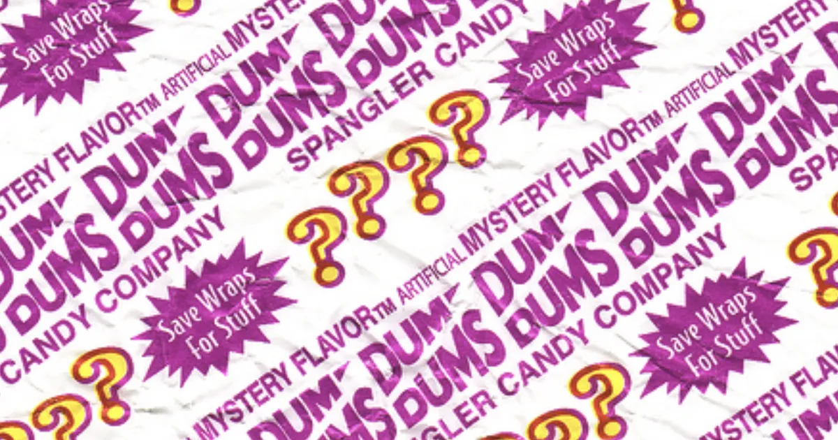Dum Dums Mystery Flavor