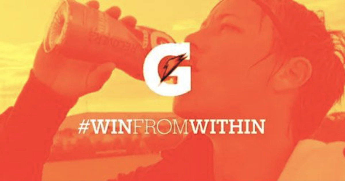 Win From Within Gatorade Slogan