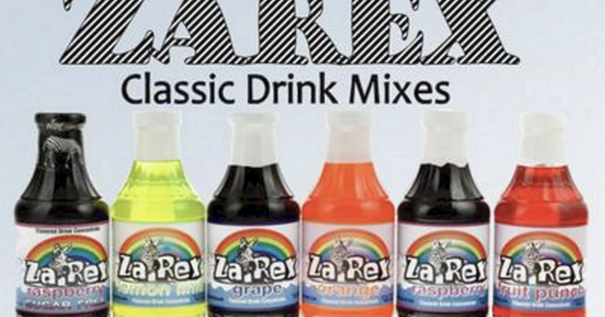 Zarex ZaRex Classic Drink Mixes syrup bottles in six flavors