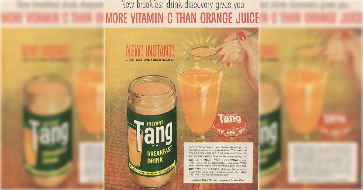 Tang Vintage Tang instant breakfast drink print advertisement
