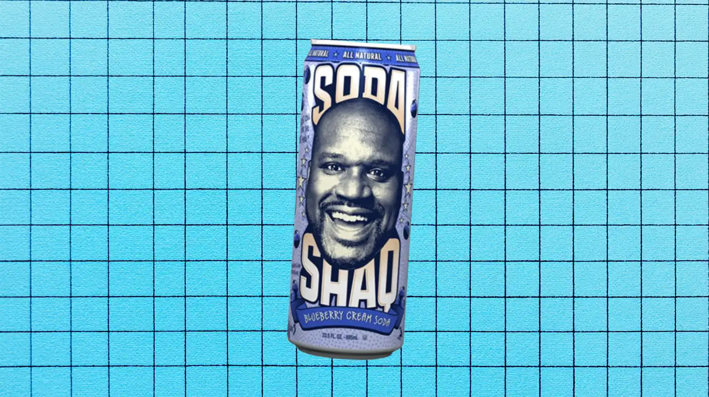 AriZona Shaq Soda Blueberry Cream Soda