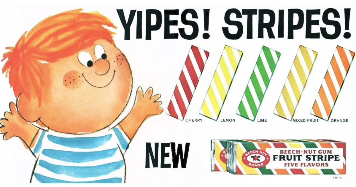 Beech-Nut Fruit Stripe Gum