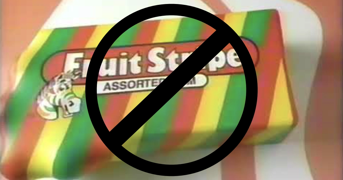 Ferrara Fruit Stripe Gum Discontinuation