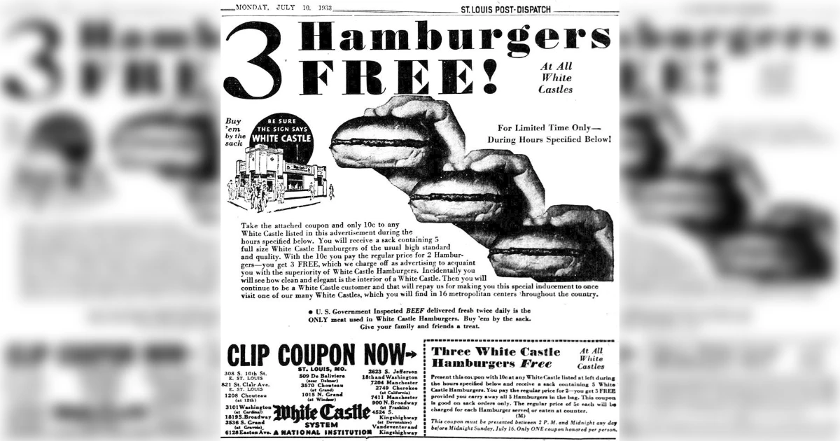 White Castle White Castle Vintage Ad