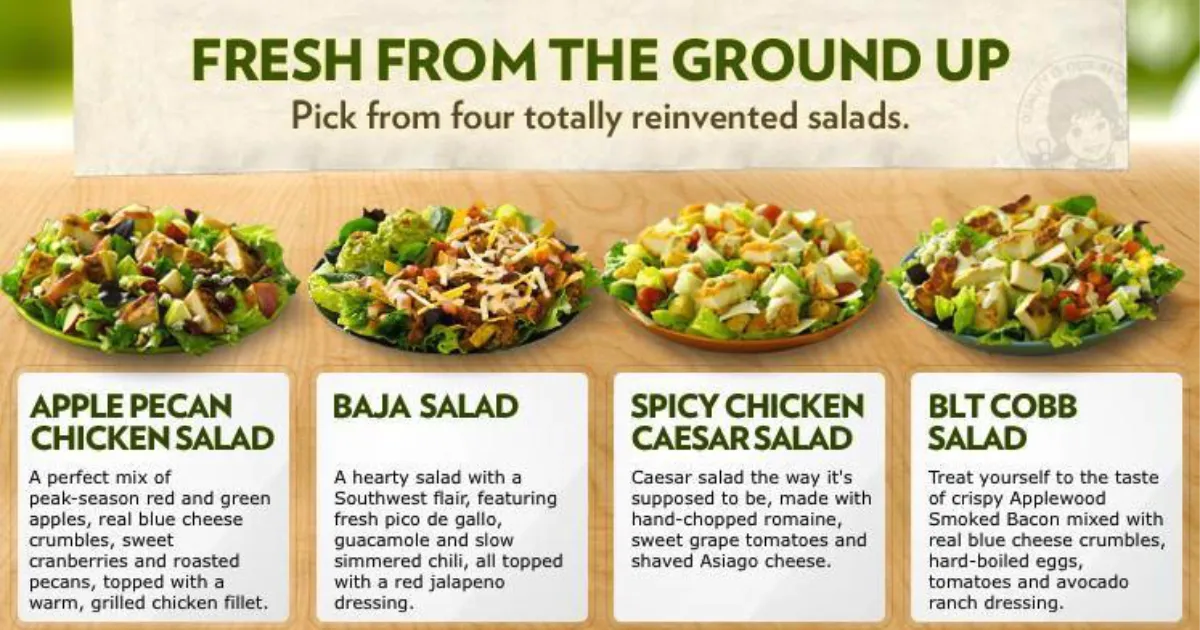 Wendy's Fresh Salads To Go