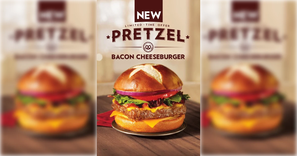 Wendy's Pretzel Bacon Cheeseburger