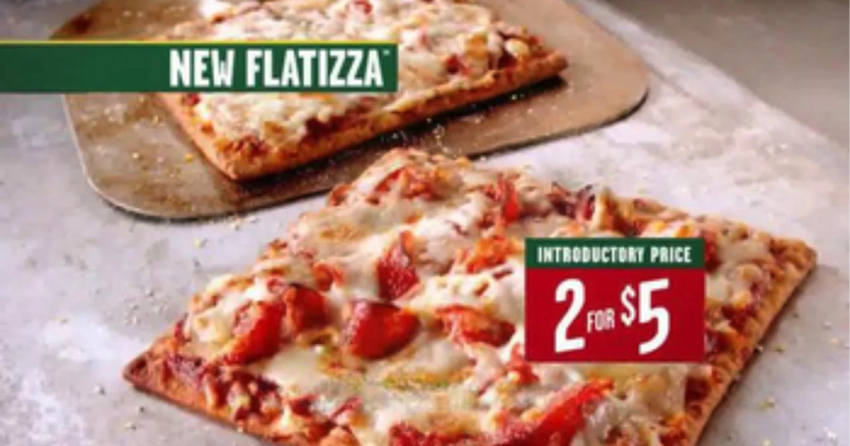 Subway Subway Flatizza flatbread pizzas in an introductory price ad