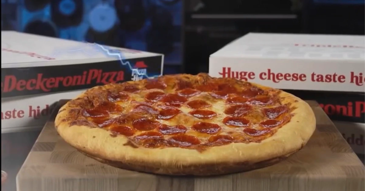 Pizza Hut Triple Deckeroni Pizza