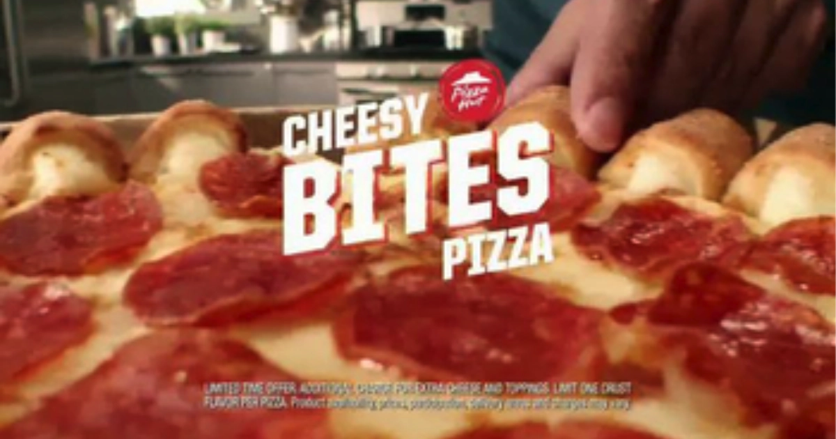 Pizza Hut Cheesy Bites Pizza