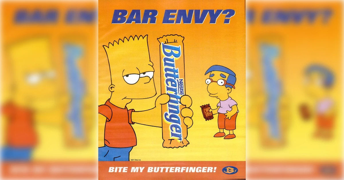 Nestle Butterfinger Simpsons Ad