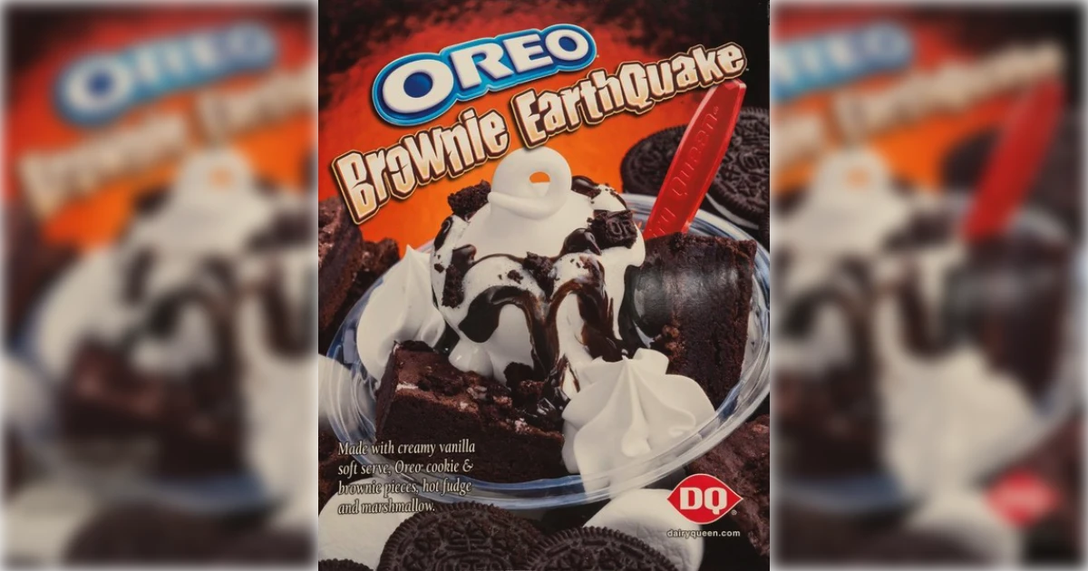 Dairy Queen Oreo Brownie Earthquake Sundae
