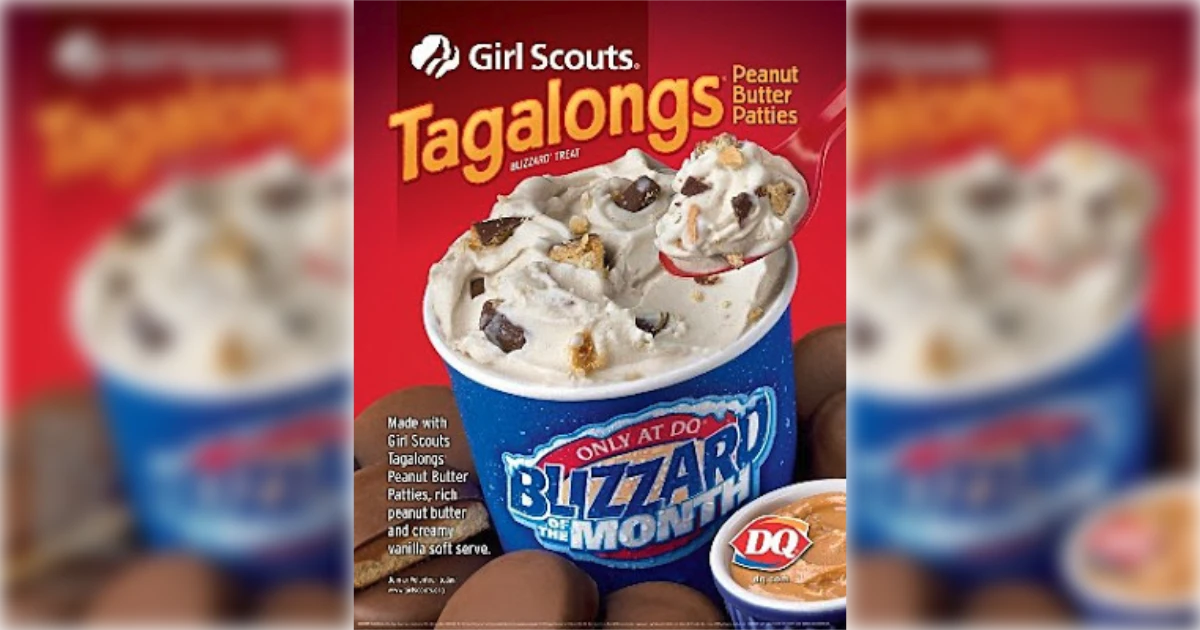 Dairy Queen Girl Scout Tagalongs Blizzard