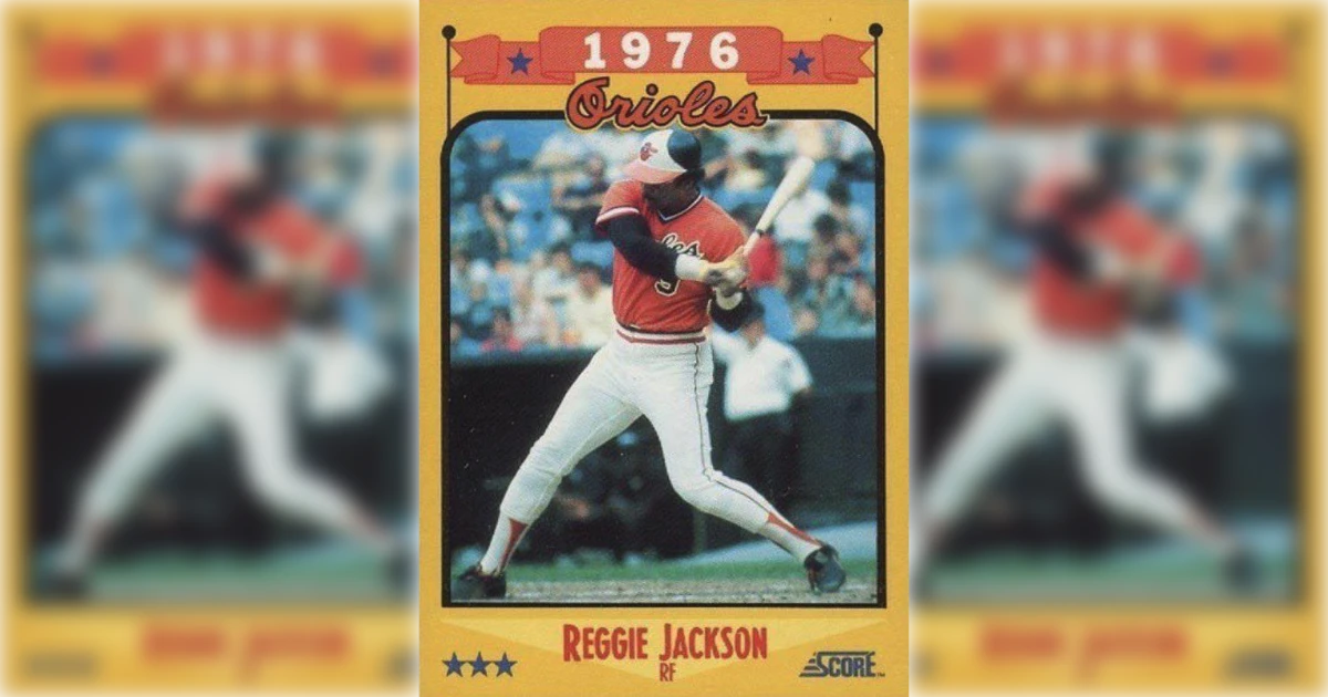 Score Reggie Jackson Baseball Card
