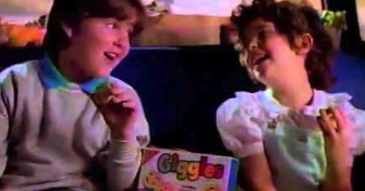 Nabisco Two children eating Nabisco Giggles cookies in a 1980s TV commercial