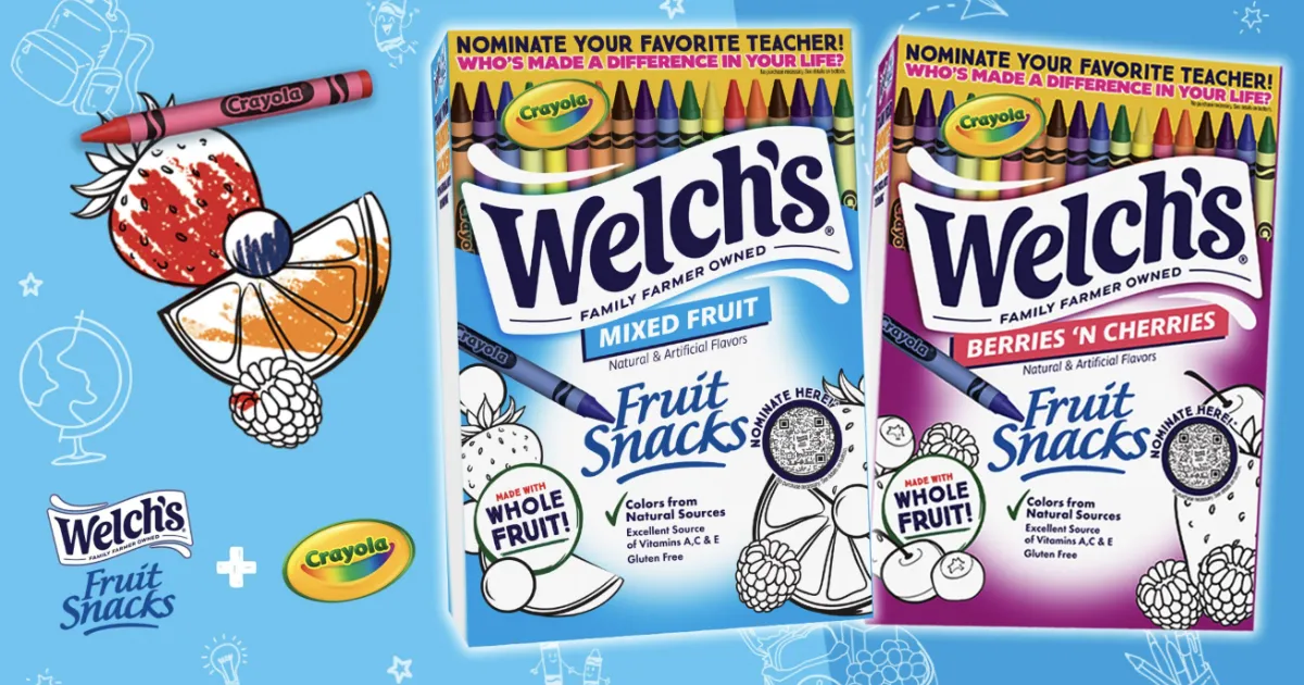 Welch's / Crayola Welch S Plus Crayola Fruit Box