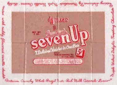 Seven Up Candy Bar Wrapper