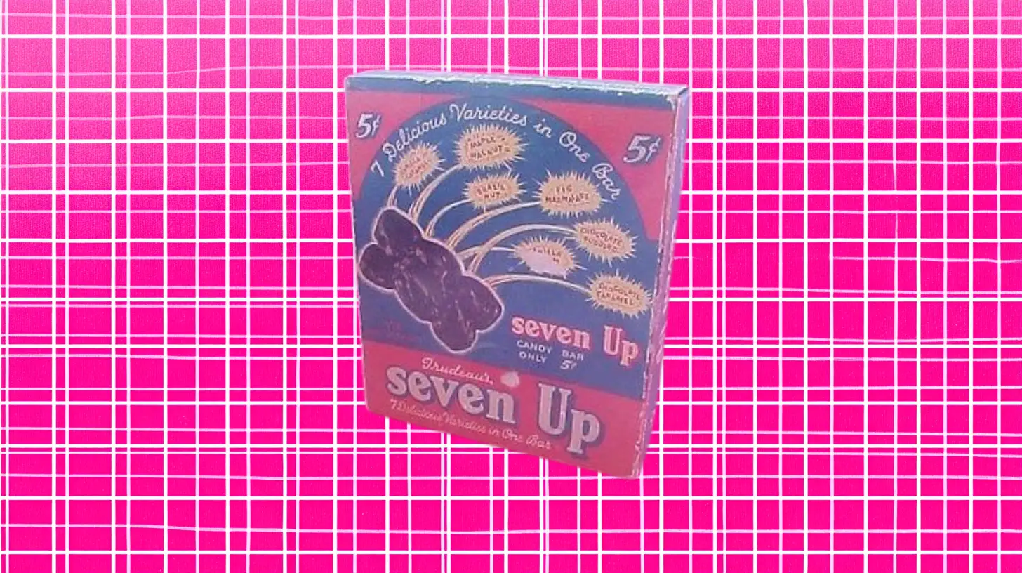 Seven Up Candy Bar Box