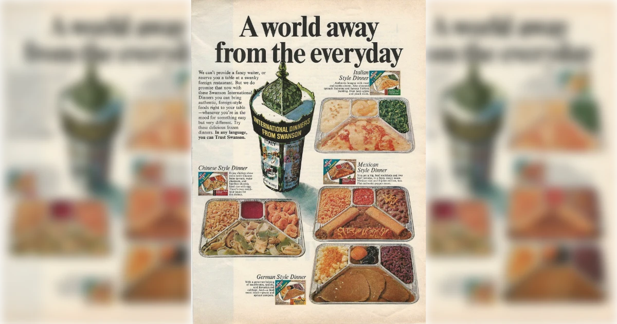 SWANSON INTERNATIONAL STYLE TV DINNERS