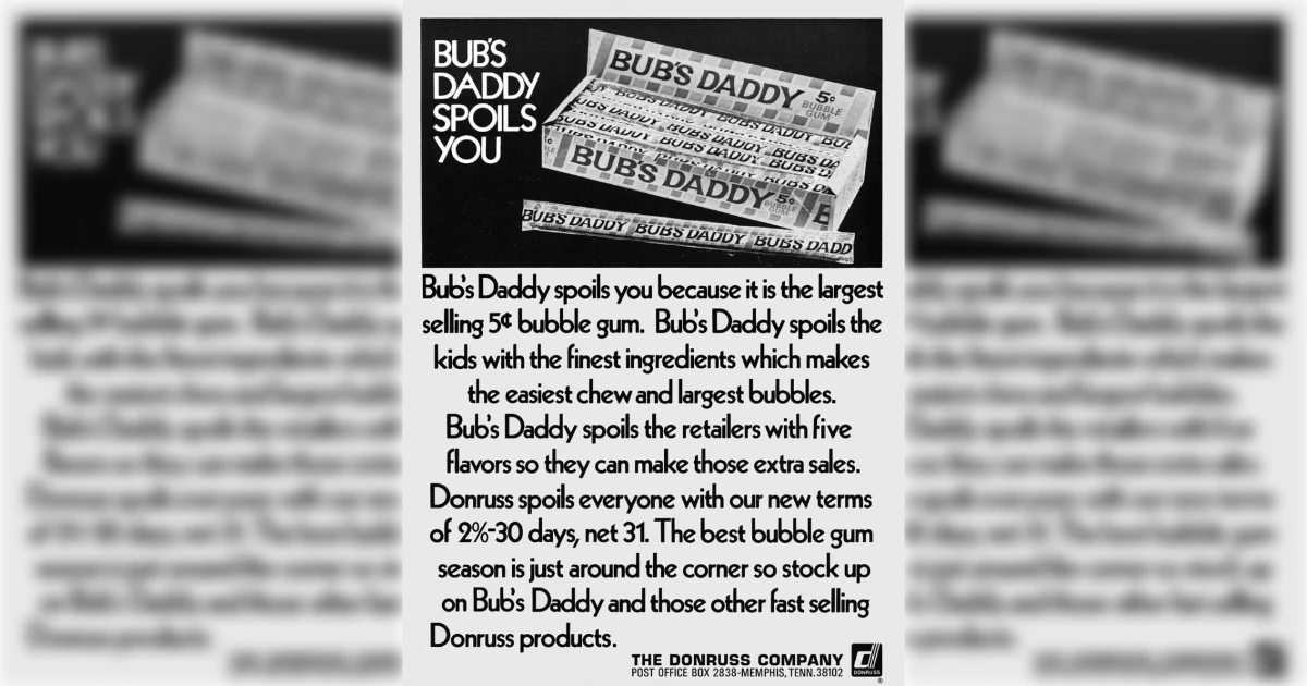 Donruss Bub S Daddy Ad