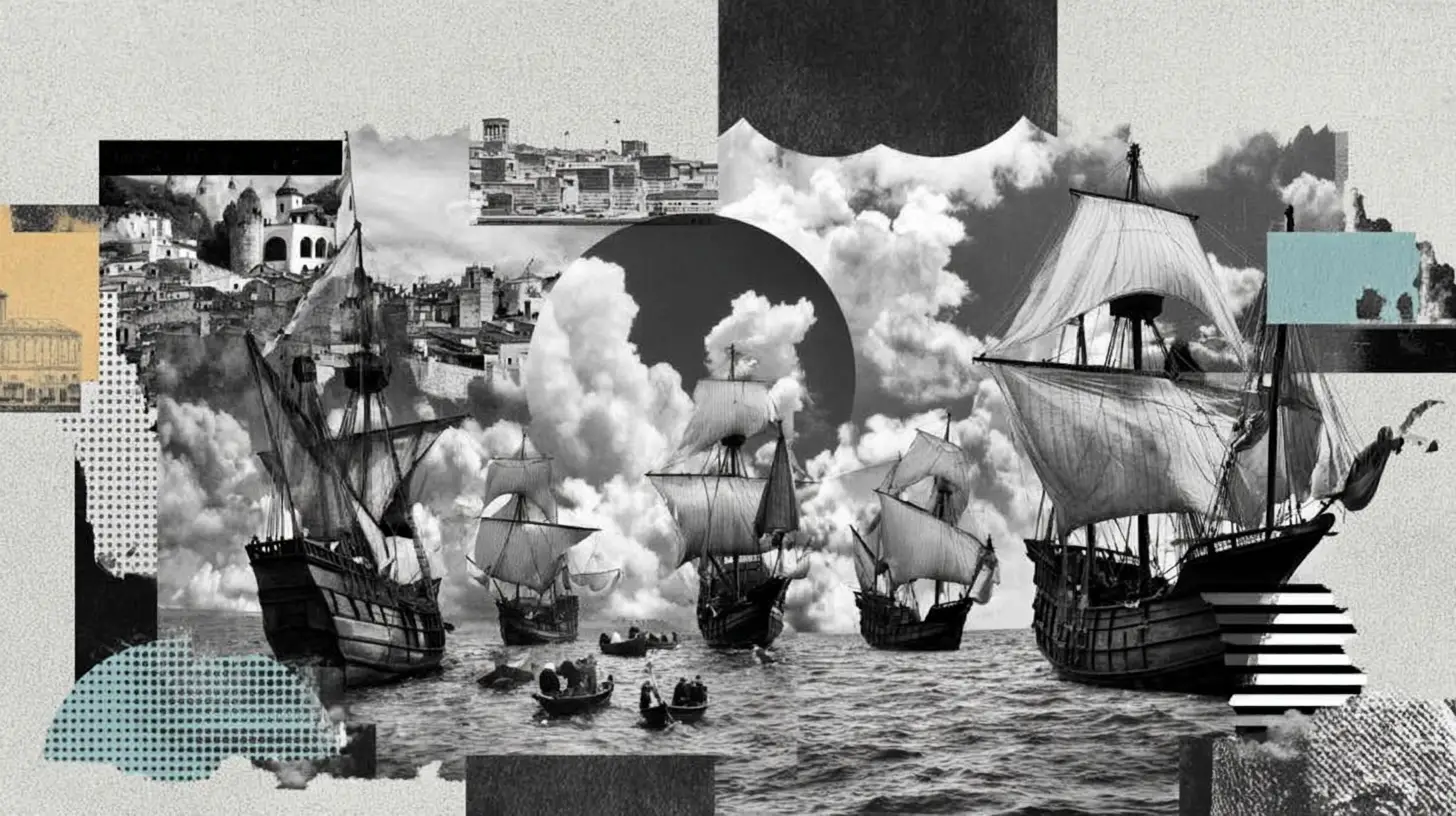 August 3rd 1492 Three Sailing Ships Christopher Colu