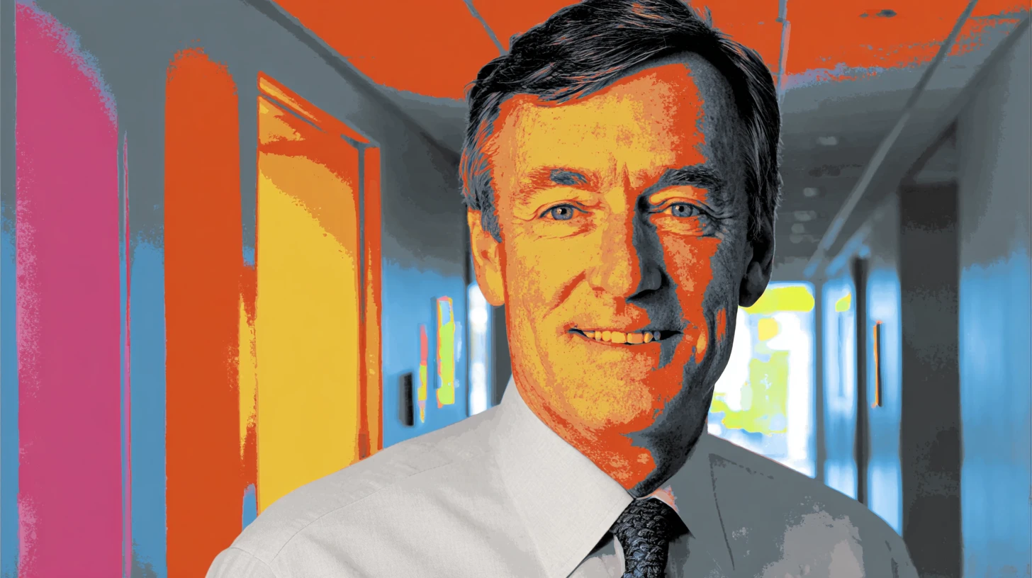 Dr. John Noseworthy, who reorganized Mayo Clinic into a single operating company © History Oasis Pop art portrait of Dr. John Noseworthy, Mayo Clinic president and CEO from 2009 to 2018, in a clinic corridor