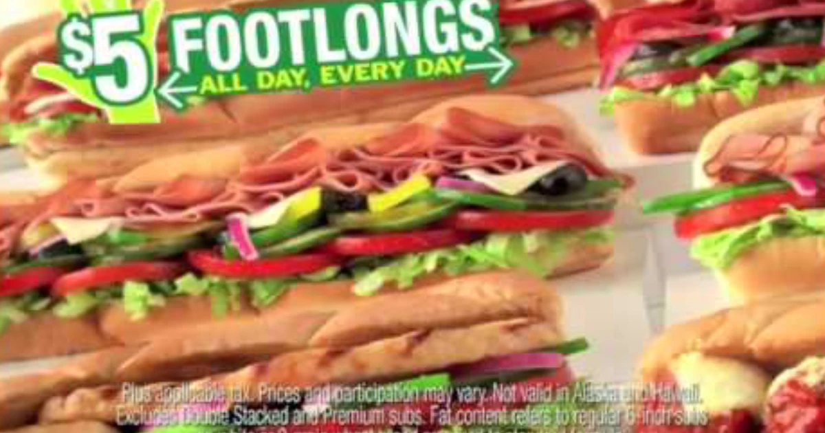 Subway Five Dollar Footlong