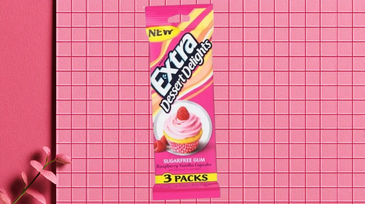 Wrigley's Raspberry Vanilla Cupcake