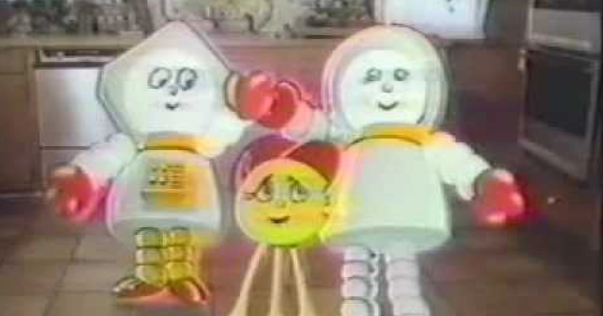 Hometown Foods Chef Boyardee Cosmic Kids costumed alien, robot, and saucer characters in kitchen