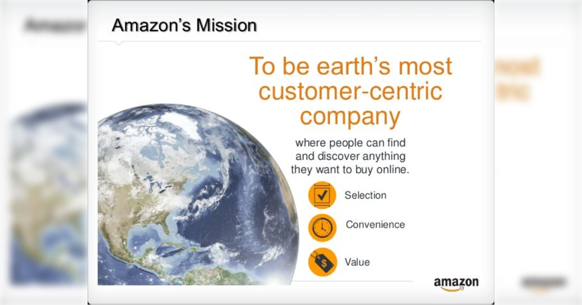 Amazon Earth S Most Customer Centric Company