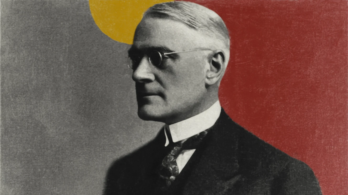 Louis Dapples portrait, Nestlé chairman, wire-rim glasses and dark suit
