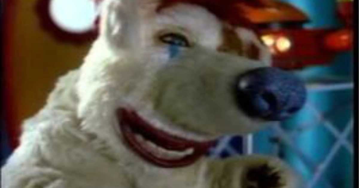 Sundae, Ronald McDonald's shaggy white puppet dog from the Wacky Adventures series