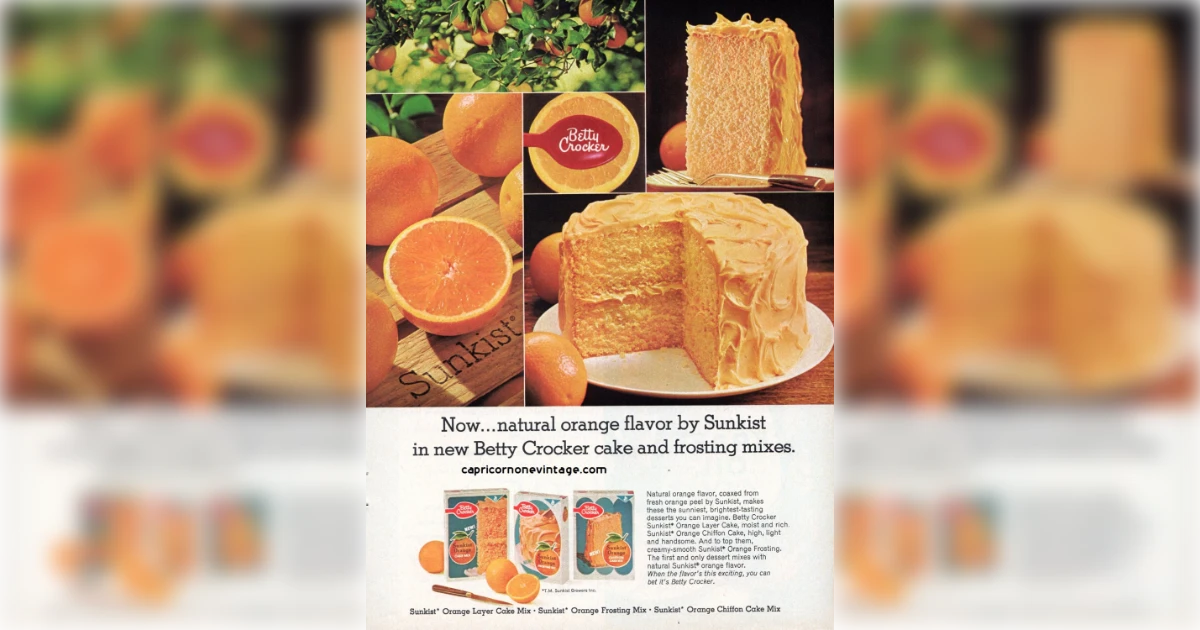 Betty Crocker Sunkist Orange Cake Mix