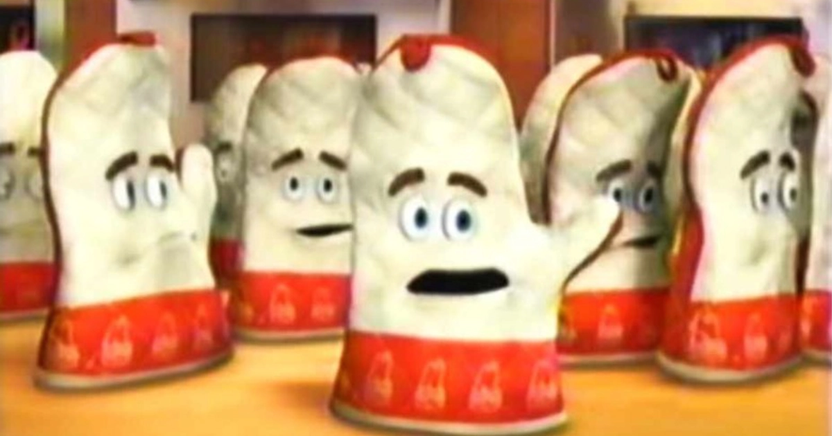 Arby's Arby S Oven Mitt Mascot In An Ad