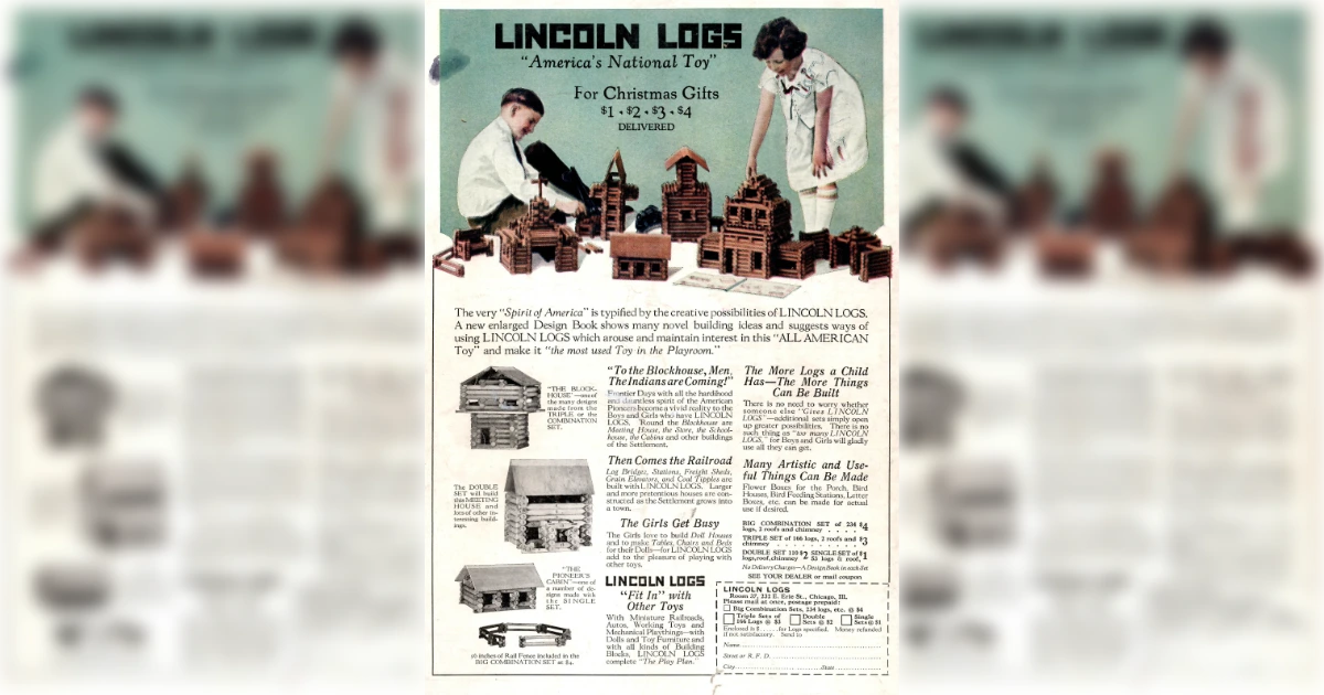 Lincoln Logs AMERICA S BUILDING TOY Lincoln Logs