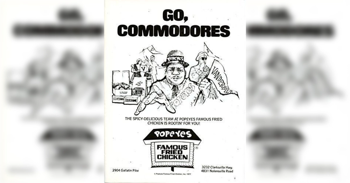 Popeyes Vintage Ad