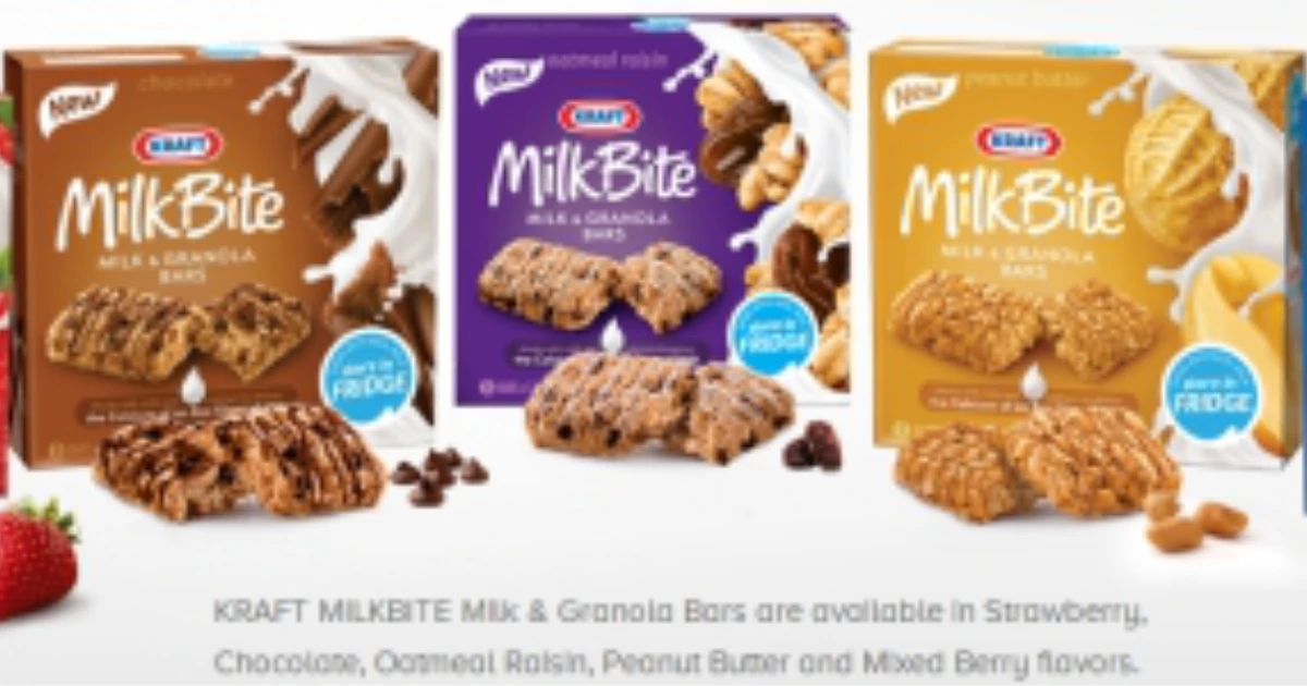 KRAFT MILKBITES GRANOLA BARS