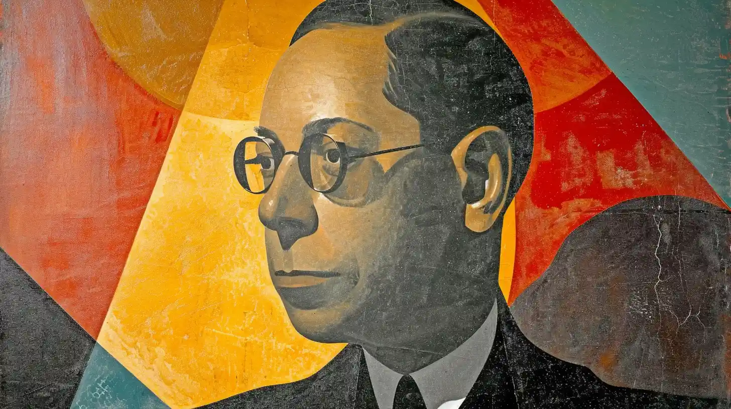 Sidney Weinberg © History Oasis Sidney Weinberg portrait in round glasses and a dark suit
