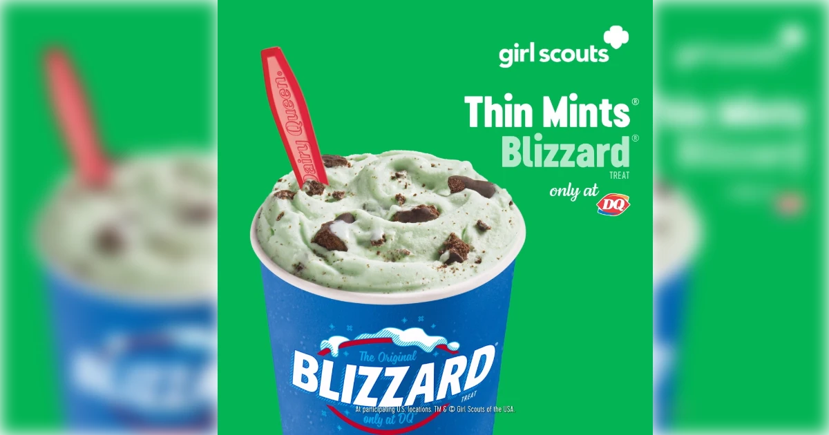 Dairy Queen Girl Scout Thin Mints Blizzard