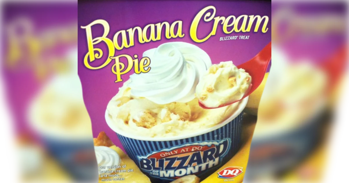 Dairy Queen Banana Cream Pie Blizzard
