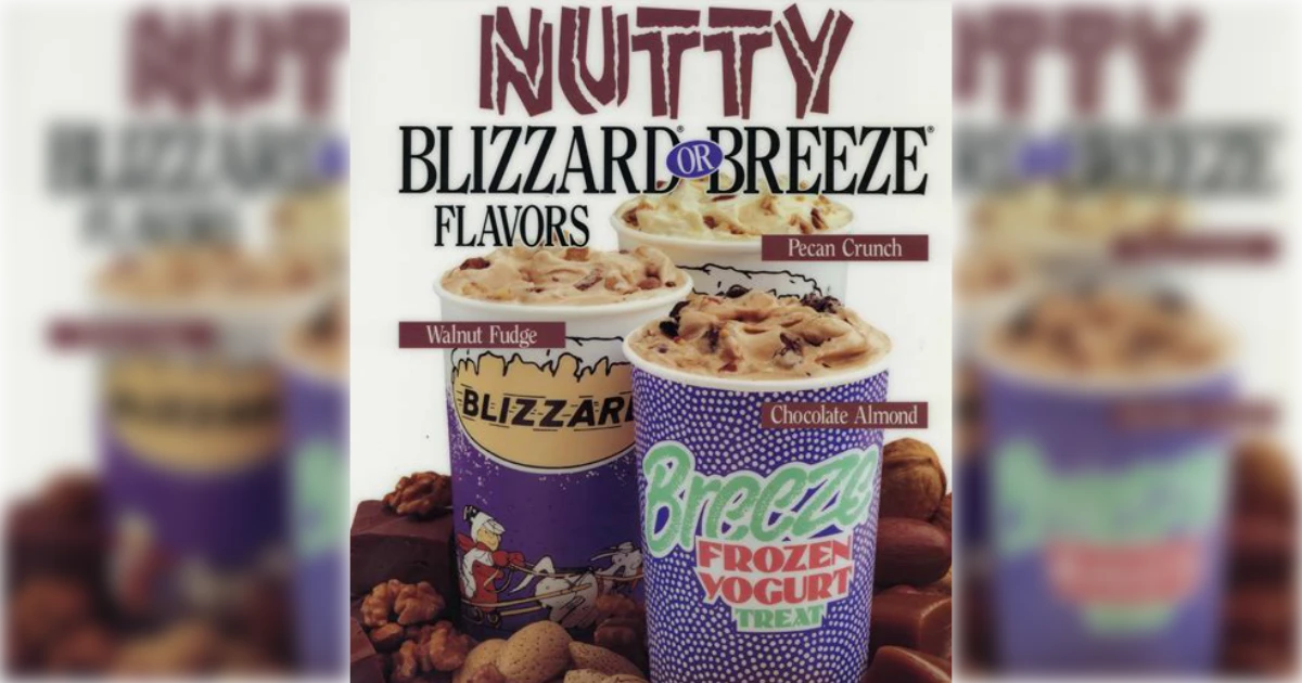 Dairy Queen Breeze Frozen Yogurt Blizzard