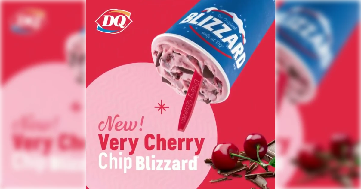 Dairy Queen Very Cherry Chip Blizzard