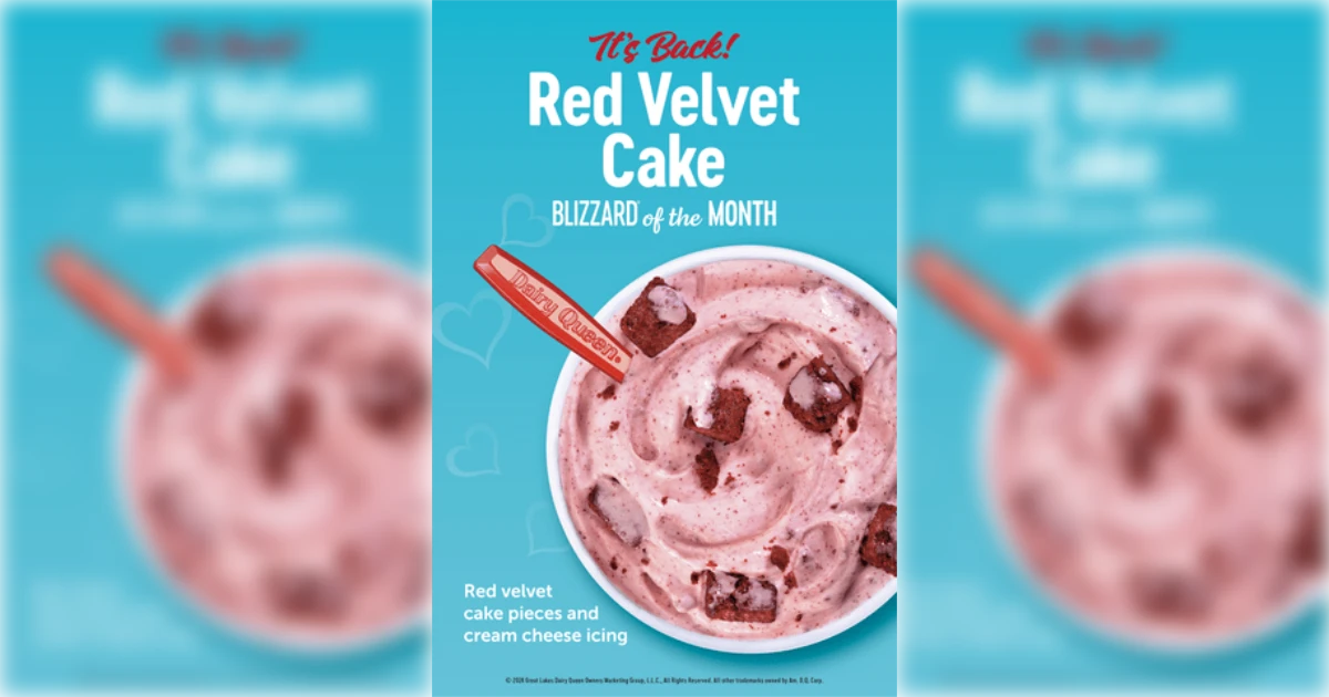 Dairy Queen Red Velvet Cake Blizzard