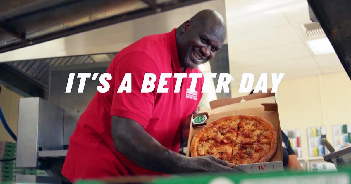 SHAQUILLE O NEAL Papa John S Ad