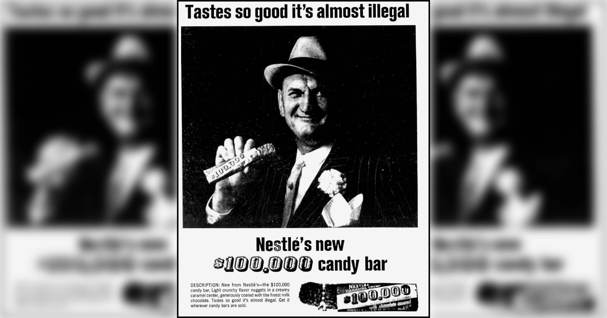 Nestle 100 000 Grand Bar Ad And Origins