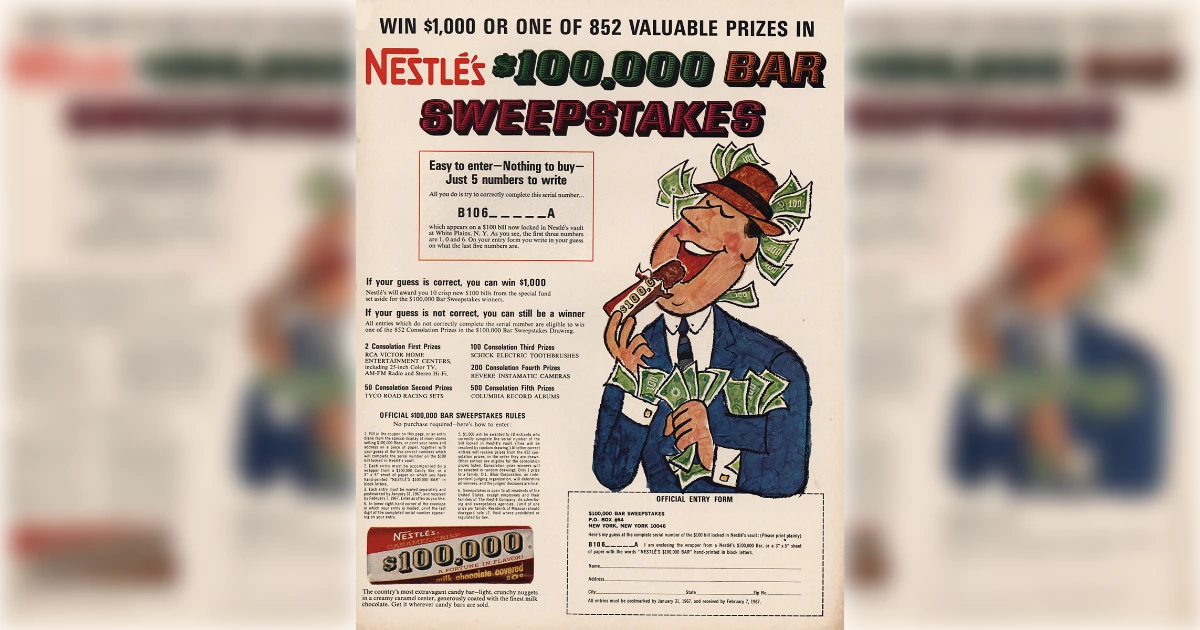 Nestle 100 000 Grand Bar It Tastes So Good Ad